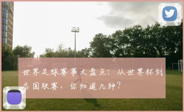 世界足球赛事大盘点：从世界杯到各国联赛，你知道几种？